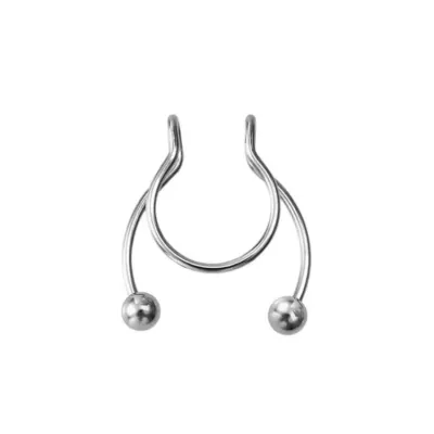 316L Stainless Steel Geometric Antler Nose Nail