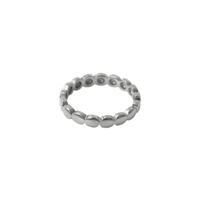 Women Fashion Simple Geometric Shape 316L Stainless Steel Ring
