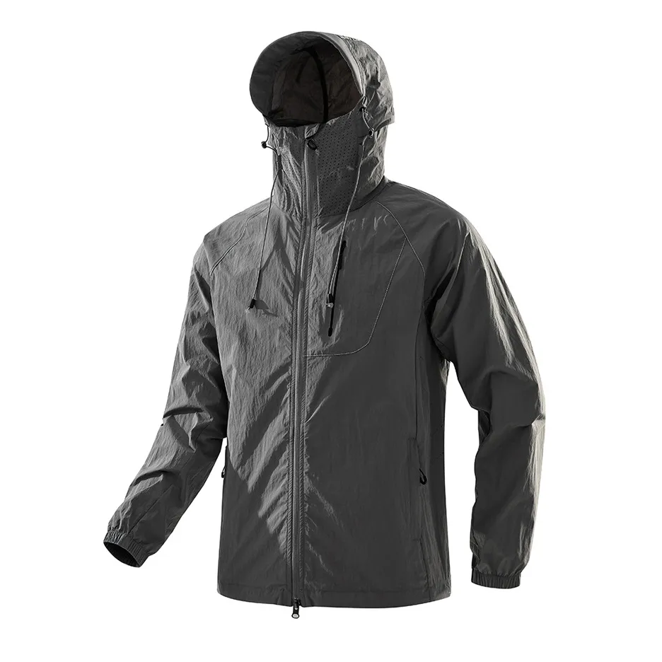 Fashion Casual Summer Solid Color UPF 100+ Long-Sleeve Breathable Hoodies Sun Protection Clothing