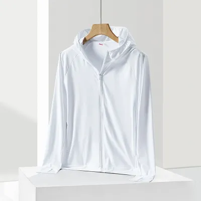 Women Fashion Casual Summer Solid Color UPF 50+ Long-Sleeve Breathable Hoodies Sun Protection Clothing