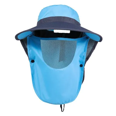 Women's Fashion Casual Summer Big Brim Face Mask Breathable UPF 50+ Sun Protection Hat
