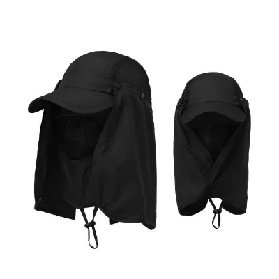 Men Casual Breathable Face Neck Protection UPF 50+ Quick-Drying Outdoor Sun Protection Hat