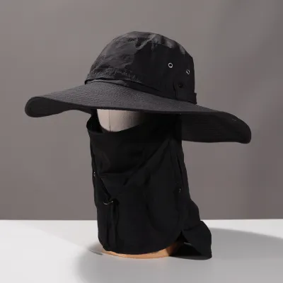 Fashion Casual Summer Outdoor UPF 50+ Face Cover Neck Protection Quick-Drying Sun Hat