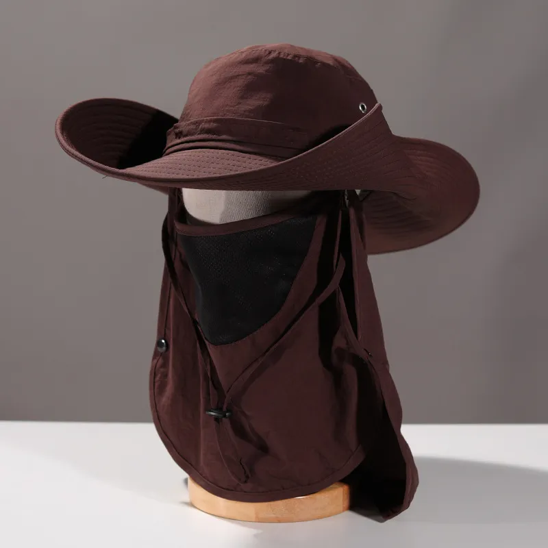 Fashion Casual Summer Outdoor UPF 50+ Face Cover Neck Protection Quick-Drying Sun Hat