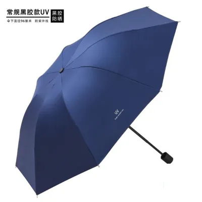 Fashion Sun Protection Reverse Thickened & Reinforced Manual-Fold Uv Protection Umbrella