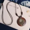 Beaded Leaves Necklace