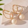 Silver Needle-White Round Bead