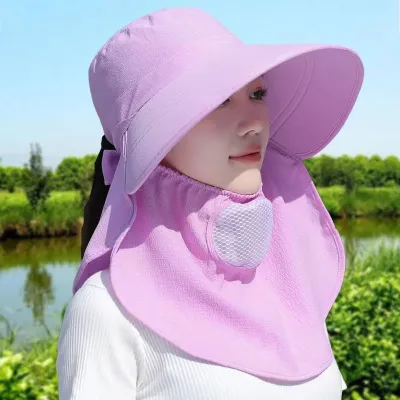 Women's Fashion Summer Printed Big Brim Outdoor UPF 50+ Sun Protection Hat