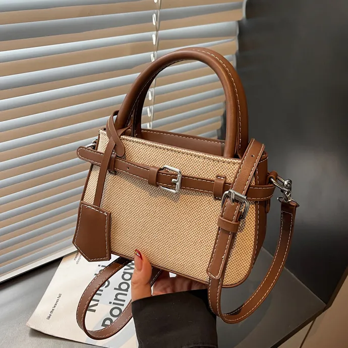 Women Fashion Casual Retro Small Square Handbag