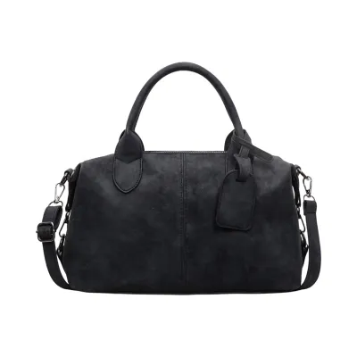 Women Fashion Casual Large Capacity PU Tote Handbag with Zipper Closure
