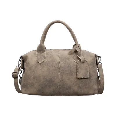 Women Fashion Casual Large Capacity PU Tote Handbag with Zipper Closure