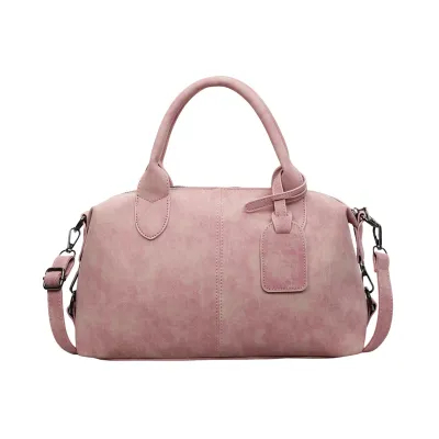 Women Fashion Casual Large Capacity PU Tote Handbag with Zipper Closure