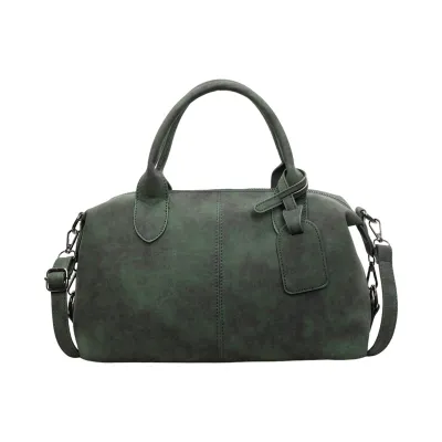 Women Fashion Casual Large Capacity PU Tote Handbag with Zipper Closure