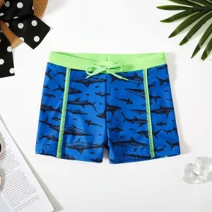 Kids Boys Fashion Cartoon Printed Swim Trunks