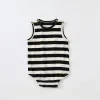 Black And White Stripe Vest