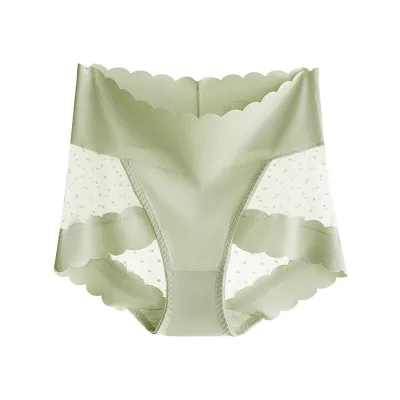 Women Cotton Seamless High-Rise Antibacterial Underwear