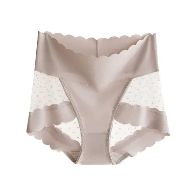 Women Cotton Seamless High-Rise Antibacterial Underwear