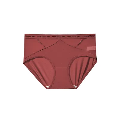 Women Sexy Seamless Mesh Mid-Waist Antibacterial Underwear