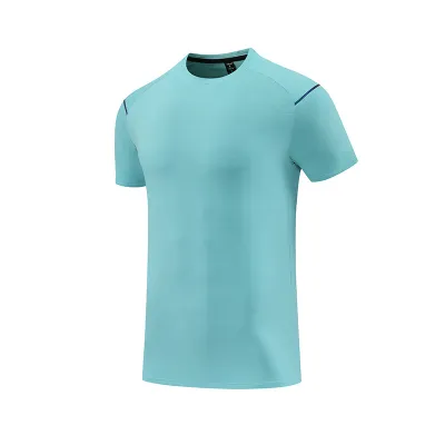 Men's Fashion Casual Summer Ice Silk Breathable Short-Sleeve T-Shirt