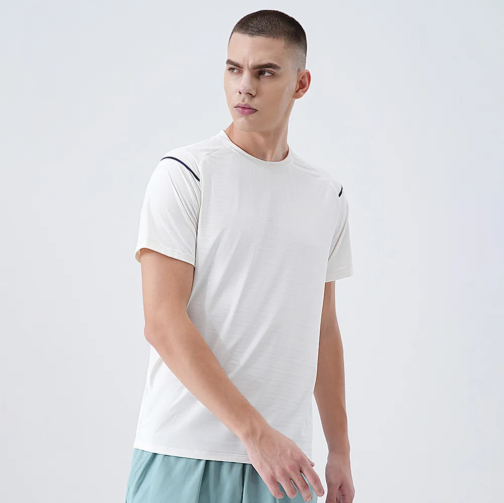 Men's Fashion Casual Summer Ice Silk Breathable Short-Sleeve T-Shirt
