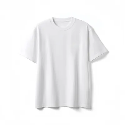 Men's Fashion Casual Summer Cotton Solid Color Round Neck Short-Sleeve Printed T-Shirt