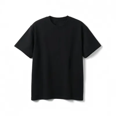 Men's Fashion Casual Summer Cotton Solid Color Round Neck Short-Sleeve Printed T-Shirt