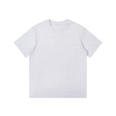 Men's Fashion Casual Summer Cotton Solid Color Round Neck Short-Sleeve Printed T-Shirt