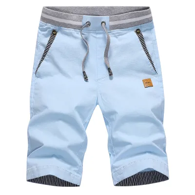 Men's Fashion Casual Summer Cotton Linen Loose Bermuda Shorts