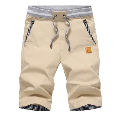 Men's Fashion Casual Summer Cotton Linen Loose Bermuda Shorts