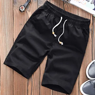 Men's Fashion Casual Summer Cotton Solid Color Shorts
