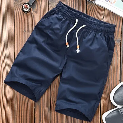 Men's Fashion Casual Summer Cotton Solid Color Shorts