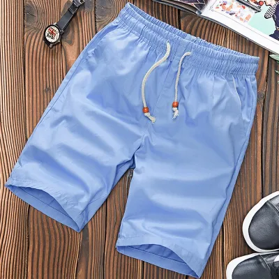 Men's Fashion Casual Summer Cotton Solid Color Shorts