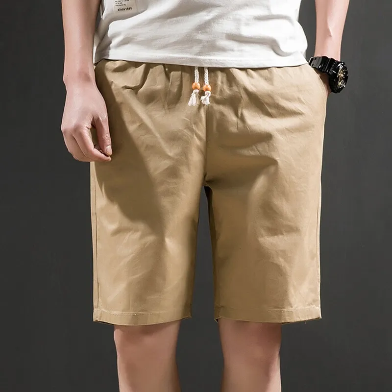 Men's Fashion Casual Summer Cotton Solid Color Shorts