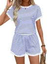 Blue White Stripe