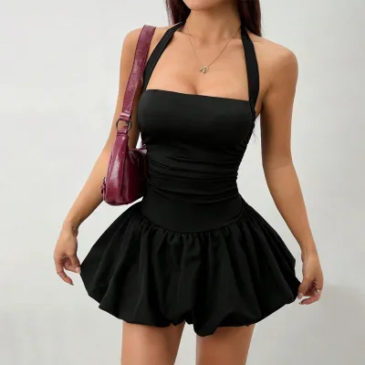 Summer Women Fashion Neck A- Line Dress