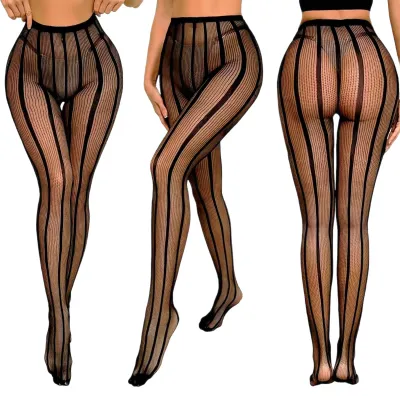 Women Fashion Sexy Hollow Jacquard Fishnet Stockings