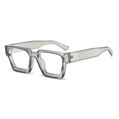 Women Fashion Casual Retro Square Thick Edge Blue Light Blocking Sunglasses