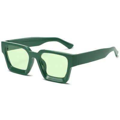 Women Fashion Casual Retro Square Thick Edge Blue Light Blocking Sunglasses