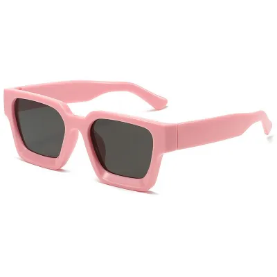 Women Fashion Casual Retro Square Thick Edge Blue Light Blocking Sunglasses