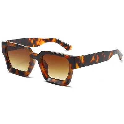 Women Fashion Casual Retro Square Thick Edge Blue Light Blocking Sunglasses