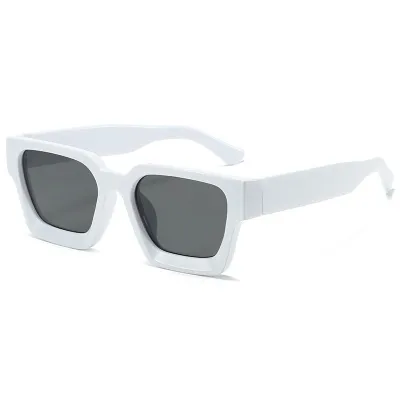 Women Fashion Casual Retro Square Thick Edge Blue Light Blocking Sunglasses