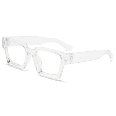 Women Fashion Casual Retro Square Thick Edge Blue Light Blocking Sunglasses