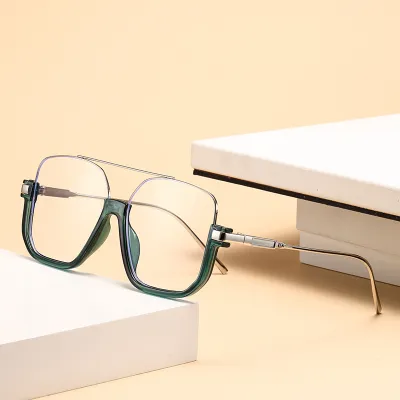 Women Fashion Casual Retro Large-Frame Blue Light Blocking Sunglasses