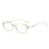 Transparent Gold Frame Anti-Blue Light