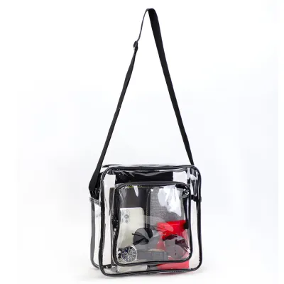 Women Fashion Casual PVC Large Capacity Clear Shoulder Bag
