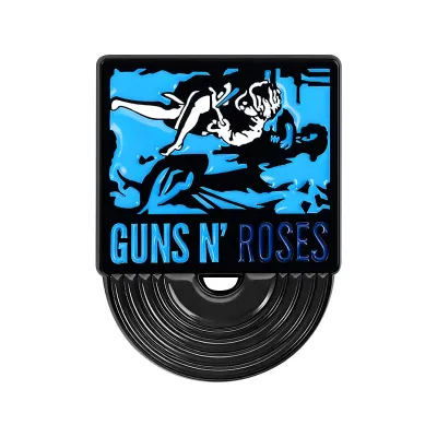 Fashion Creative Retro Rock Band Badge Gun Flower Brooch