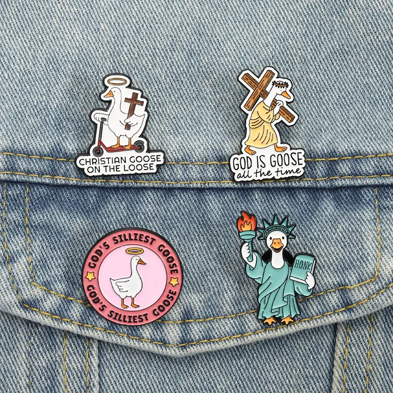 Fashion Funny Goose Series Novelty Brooch