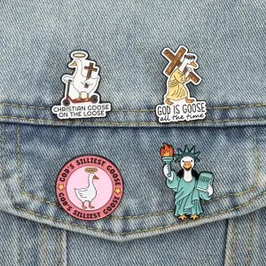 Fashion Funny Goose Series Novelty Brooch