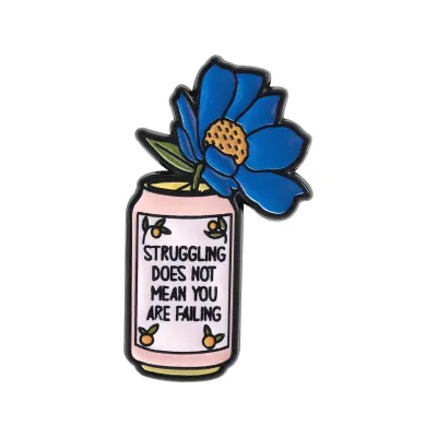 Fashion Creative Fun Cherry Blossom Band-Aid Floral Can Brooch