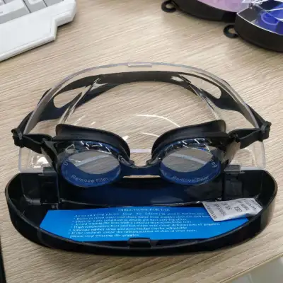 Fashion Color Block Anti-Fog Silicone Hd Pc Lenses Swim Goggles